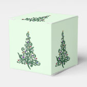 Gefallen/Geschenkboxen - Grüner Blühend Ferienbaum Geschenkschachtel (Vorderseite)