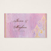 Gefallen Geschenkkarten - Fleur di Lys Damask 2 - (Rückseite)
