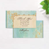 Gefallen Geschenkkarten - Fleur di Lys Damask 2 - (Schreibtisch)