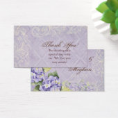 Gefallen Geschenkkarten - Lila Hydrangea Swirl Wed (Schreibtisch)