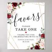 Gefallen Nehmen Sie bitte eine Burgundy Bouquet Go Poster (Vorne)