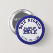 GEFALLEN! Spaß 50. Klassentreffen-Button Button (Vorne & Hinten)