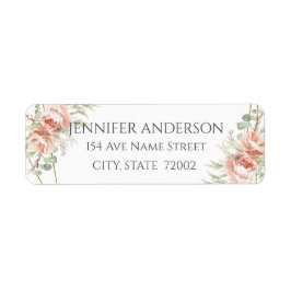 Gefallen Sticker Wedding Blush Rose