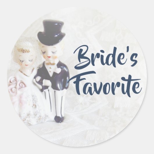 Gefallen Stickers - Brides Lieblings-Niedliches Pa (Vorderseite)
