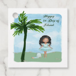 Gefallen Tag 1 Schultag Dunkle Haut Mädchen Geschenkanhänger