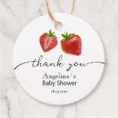 Gefallen Tags Danke Baby Dusche. Geschenkanhänger (Vorderseite)