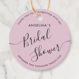 Gefallen Tags für ein Brautparty. Geschenkanhänger