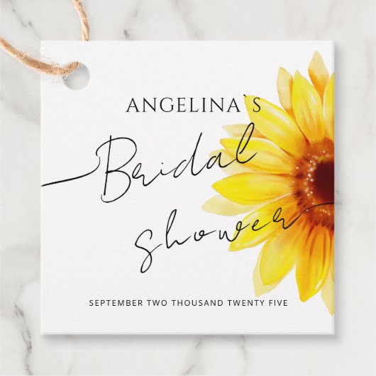 Gefallen Tags für ein Brautparty. Geschenkanhänger (Vorderseite)