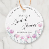 Gefallen Tags für ein Brautparty. Geschenkanhänger (Vorderseite)