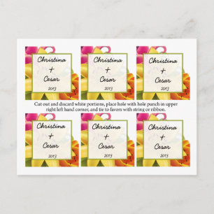 Gefallen Tags Hawaiianische Exotische Blume farben Postkarte