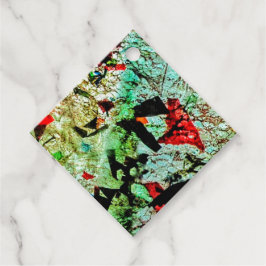 Gefallen Tags weiße abstrakte Textur gerecycelt Ku Geschenkanhänger