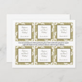 Gefallen Tags White Ginkgo Blätter Postkarte (Vorne/Hinten)