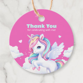 Gefallen Tags zu einer magischen Geburtstagsparty. Geschenkanhänger