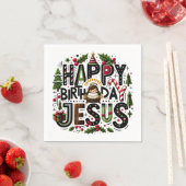 Gefallen Tasche HBD Jesus Serviette (Beispiel)