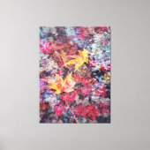 Gefallene Blätter Abstrakt Leinwanddruck (Vorderseite)