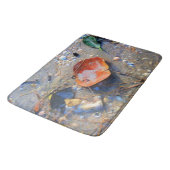 Gefallene Blätter auf Sand Badematte (Schrägansicht)