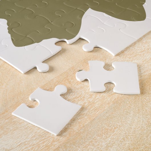 Gefallene Blätter Design-Herbstfarben auf Cream Puzzle (Seite)