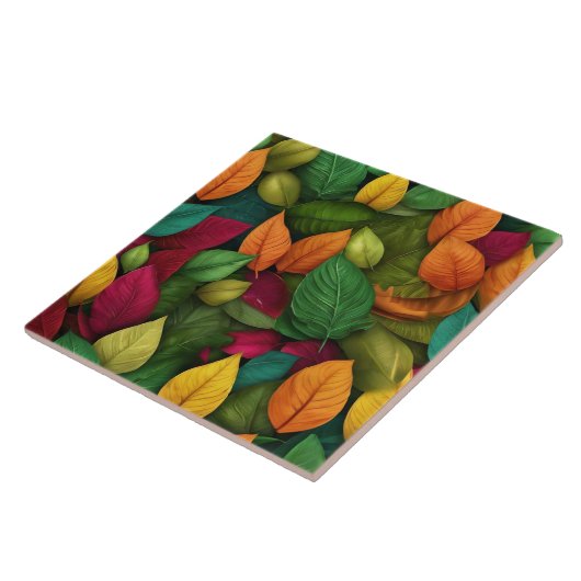 Gefallene Blätter Fliese (Seite)