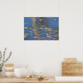 Gefallene Blätter in Wasserplakat Poster (Küche)