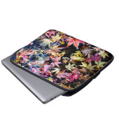 Gefallene Blätter Laptopschutzhülle (Vorne Knopf)