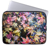 Gefallene Blätter Laptopschutzhülle (Vorderseite)