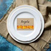 Gefallene Blätter Leere Platzkarten