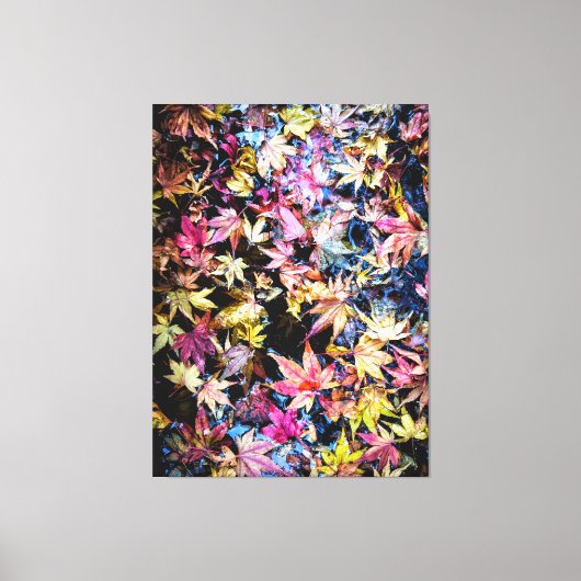Gefallene Blätter Leinwanddruck (Vorderseite)