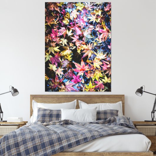 Gefallene Blätter Leinwanddruck (Insitu (Schlafzimmer))