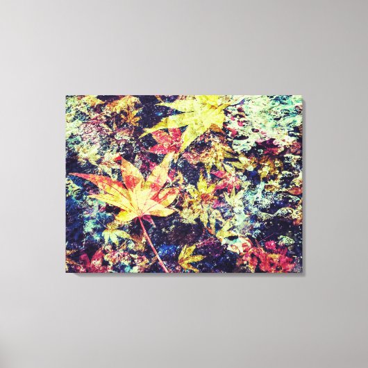 Gefallene Blätter Leinwanddruck (Vorderseite)
