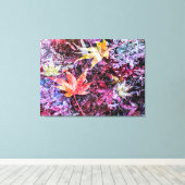 Gefallene Blätter Leinwanddruck (Insitu (Holzboden))