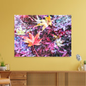 Gefallene Blätter Leinwanddruck (Insitu (Wohnzimmer))