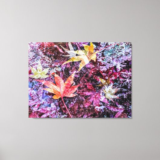Gefallene Blätter Leinwanddruck (Vorderseite)