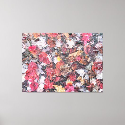 Gefallene Blätter Leinwanddruck (Vorderseite)