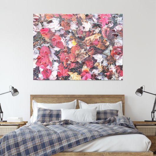 Gefallene Blätter Leinwanddruck (Insitu (Schlafzimmer))