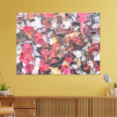 Gefallene Blätter Leinwanddruck (Insitu (Wohnzimmer))