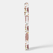 Gefallene Blätter Muster-Herbstfarben auf Weiß Case-Mate iPhone Hülle (Rückseite / Links)