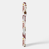 Gefallene Blätter Muster-Herbstfarben auf Weiß Case-Mate iPhone Hülle (Rückseite / Rechts)