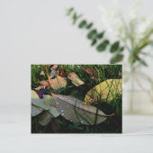 Gefallene Blätter Postkarte (Stehend Vorderseite)