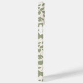 Gefallene Blätter Rpt Muster grün auf Cream Case-Mate iPhone Hülle (Rückseite / Rechts)