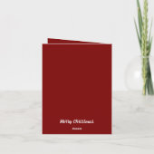 Gefallene Einladung frohe Weihnachten (Rückseite)