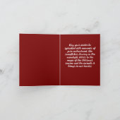 Gefallene Einladung frohe Weihnachten (Innenseite)