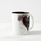 GEFALLENE ENGELS-KAFFEE-TASSE ZWEIFARBIGE TASSE (VorderseiteRechts)