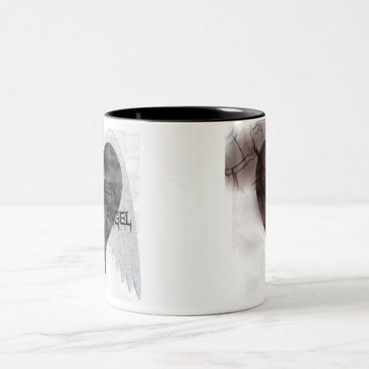GEFALLENE ENGELS-KAFFEE-TASSE ZWEIFARBIGE TASSE (Mittel)