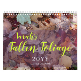 Gefallene Folien - Eigener Herbst Kalender