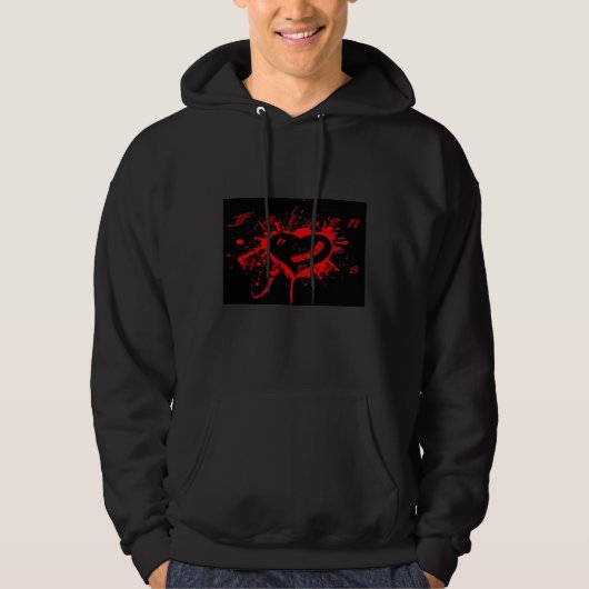 Gefallene Held-Strickjacke Hoodie (Vorderseite)