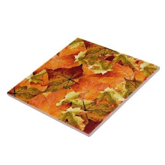 Gefallene Herbstleaves Fliese (Seite)
