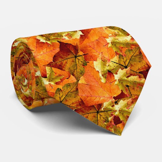 Gefallene Herbstleaves Krawatte (Gerollt)