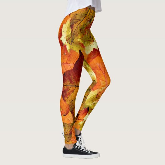 Gefallene Herbstleaves Leggings (Rechts)