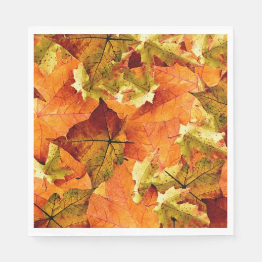 Gefallene Herbstleaves Serviette (Vorderseite)