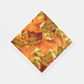 Gefallene Herbstleaves Serviette (Ecke)